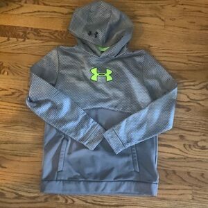 🦋EUC Hoodie  sweatshirt by Under Armour Grey YXL